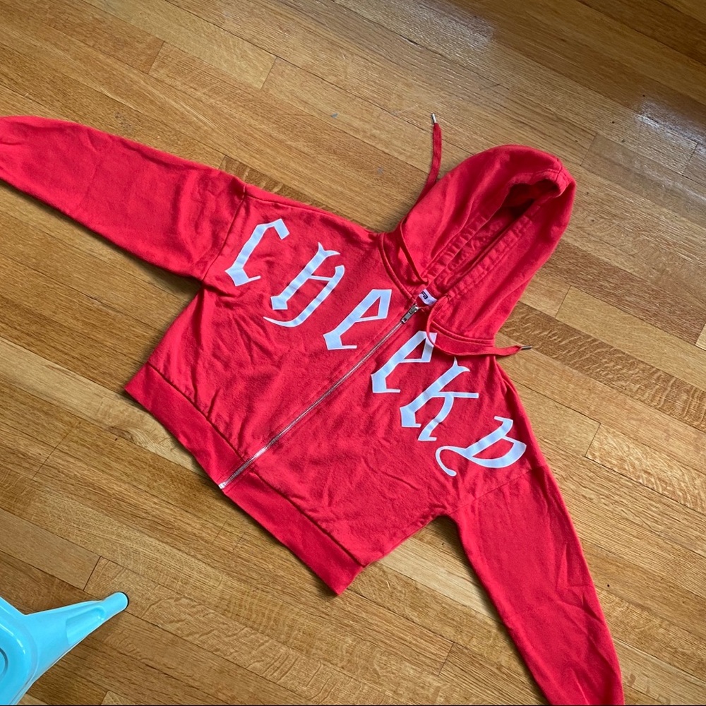 Cropped zip up hoodie / sweater